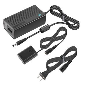 Kimaru NP-FZ100 Dummy Battery AC Power Supply Adapter Kit for Sony Alpha A6600